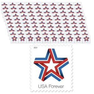 2019 Star Ribbon 1000 Forever First Class Postage Stamps